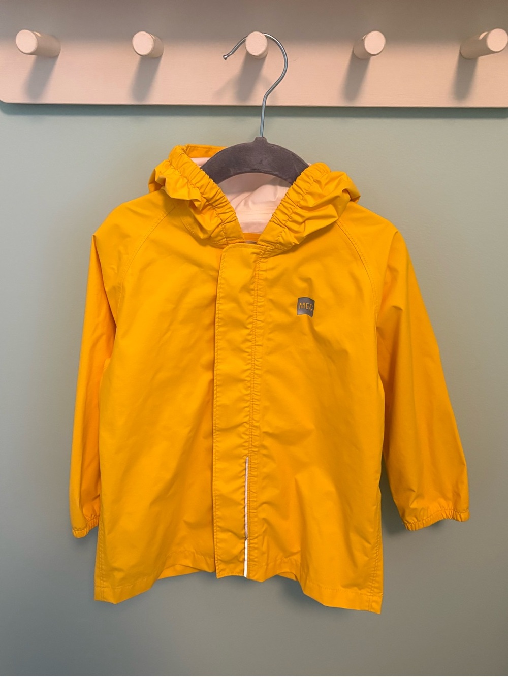 MEC Yellow Hooded Rain Jacket